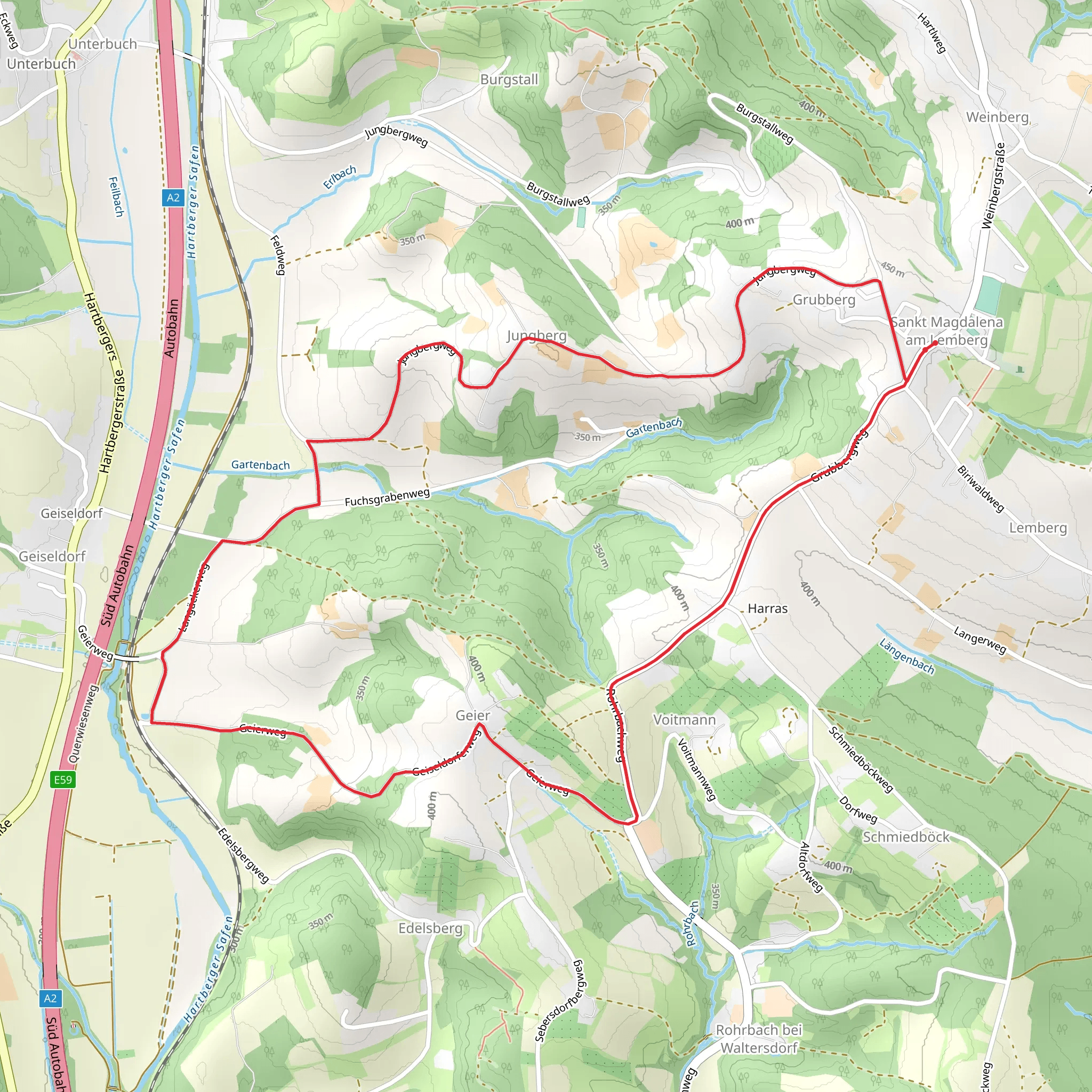 M6 Safental-Wanderweg mobile static map