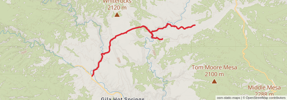 Grand Enchantment Trail stage 38 Map
