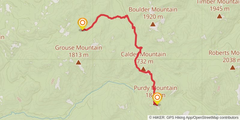 Ultra Pedestrian North Loop stage 3 Map
