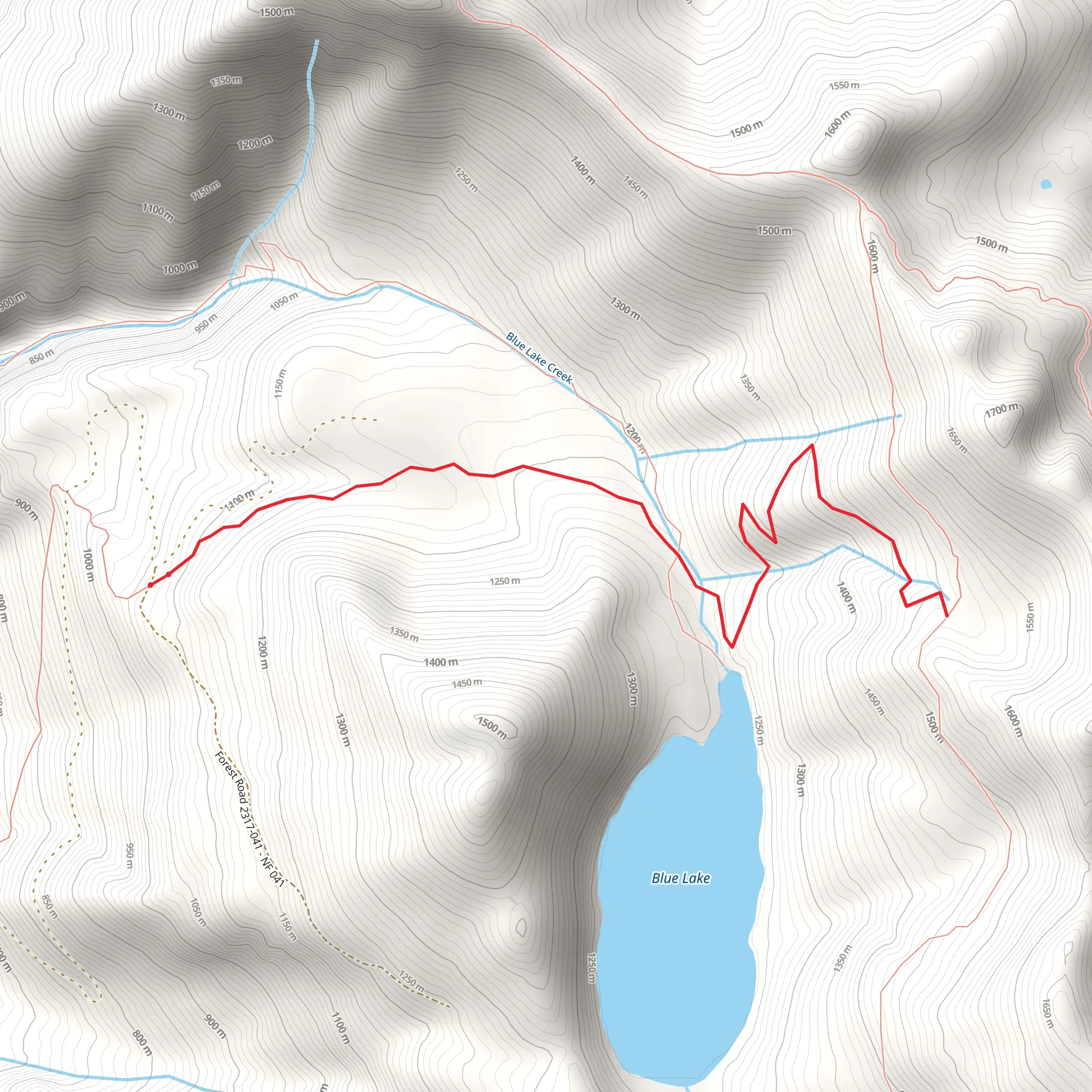 Jumpoff Trail mobile static map