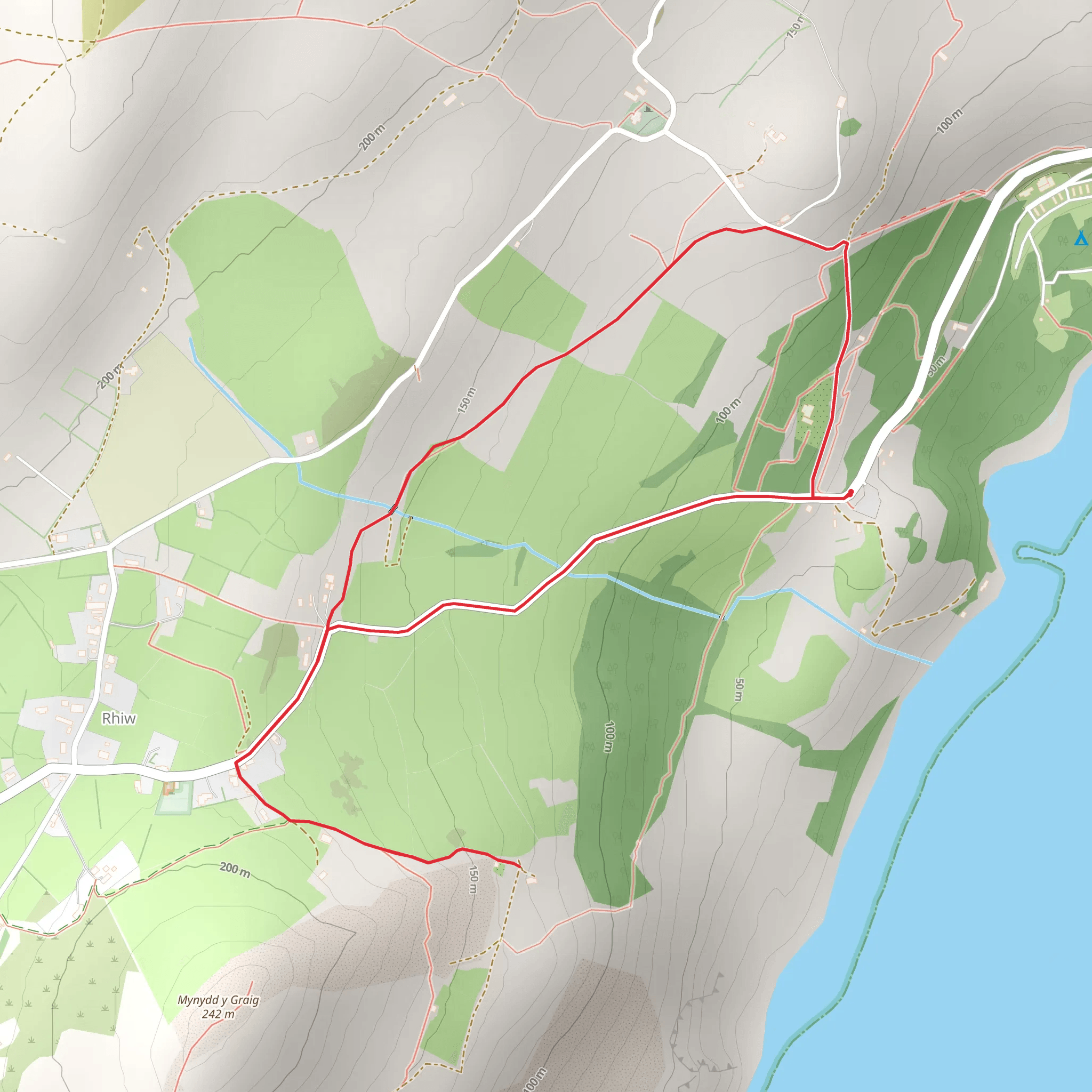 Plas yn Rhiw Loop mobile static map