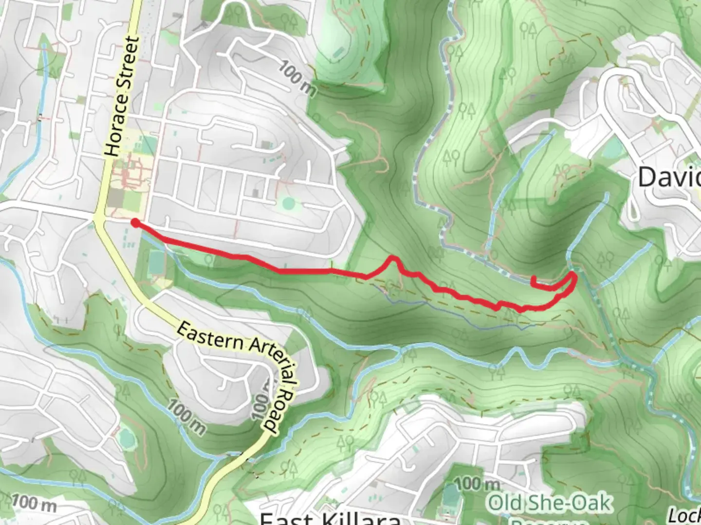 An image depicting the trail Pipeline and Bungaroo Tracks to Stepping Stones Crossing and its surrounding area.