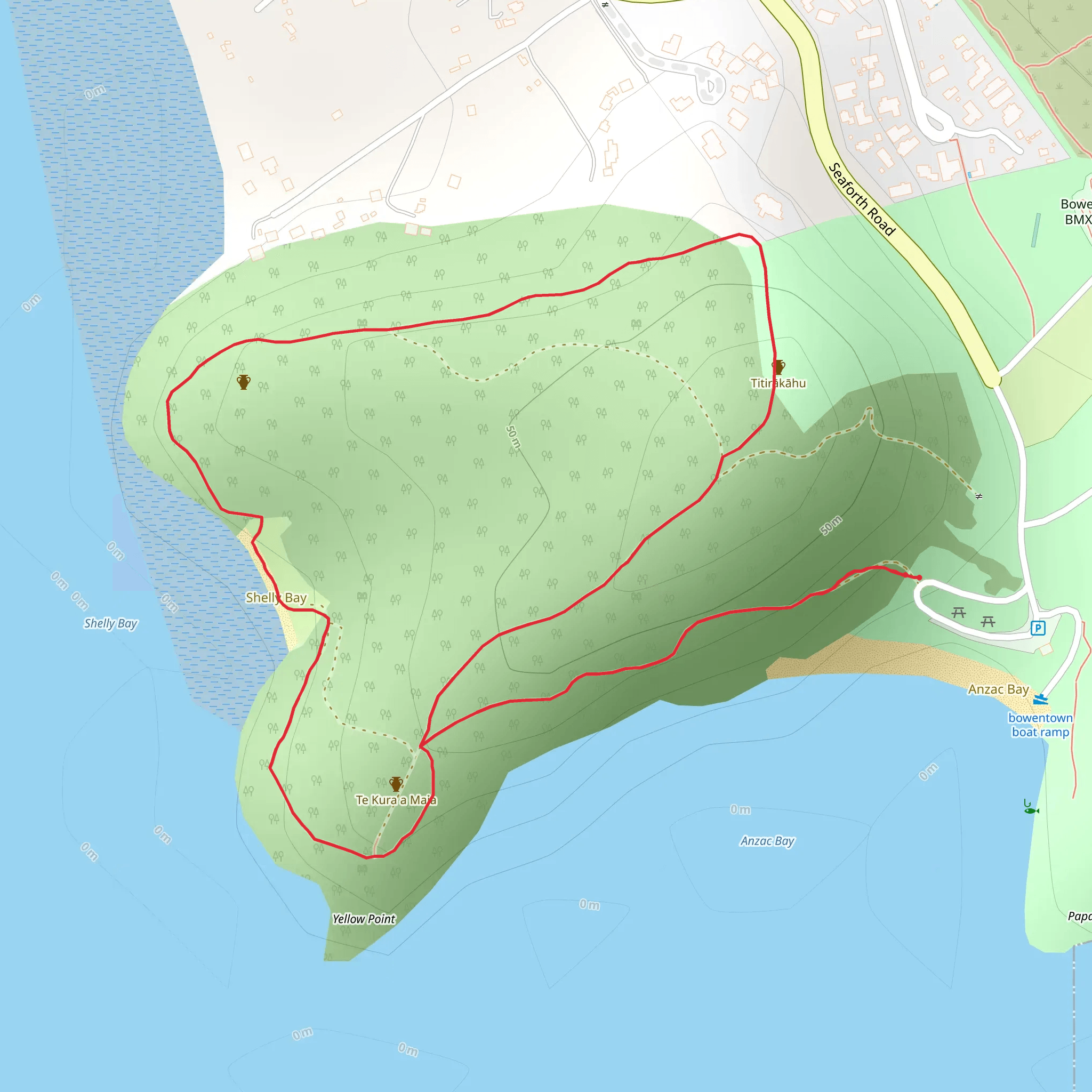 The Bowentown Walk mobile static map