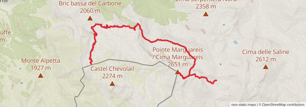 Sentiero Italia - Alps Section stage 179 Map