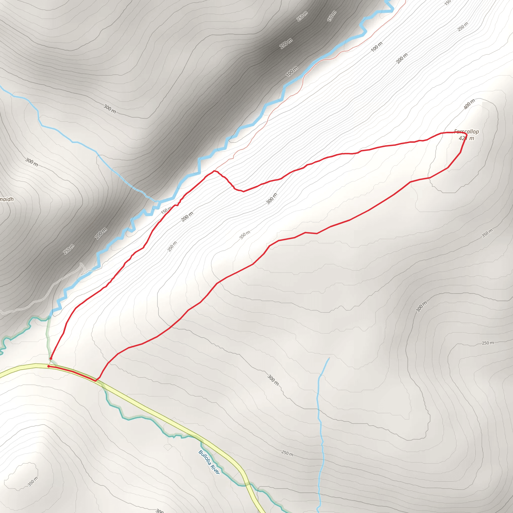 Farscallop Walk mobile static map