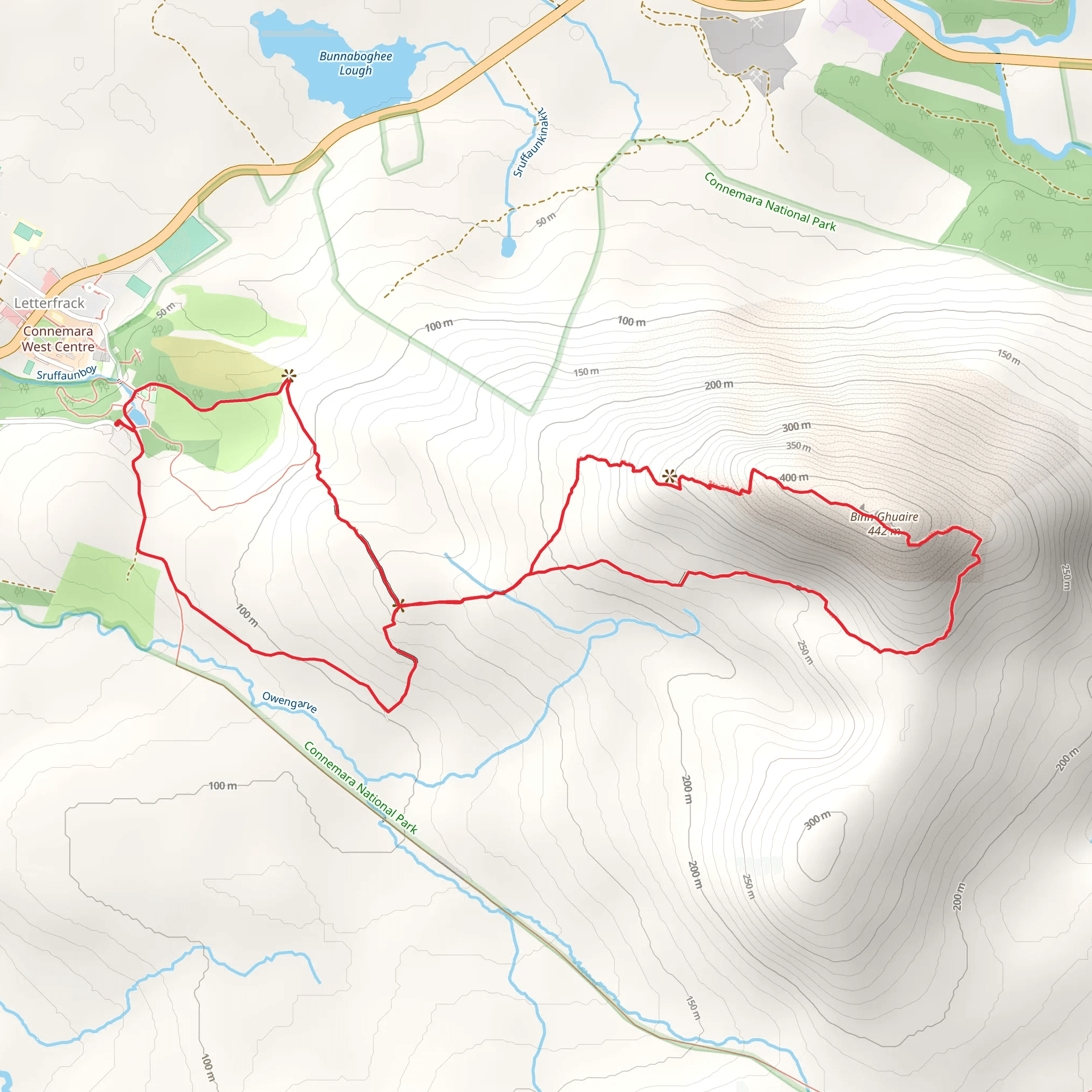 Diamond Hill Loop mobile static map