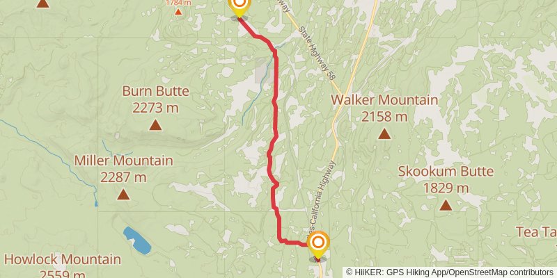 Oregon Timber Trail stage 19 Map