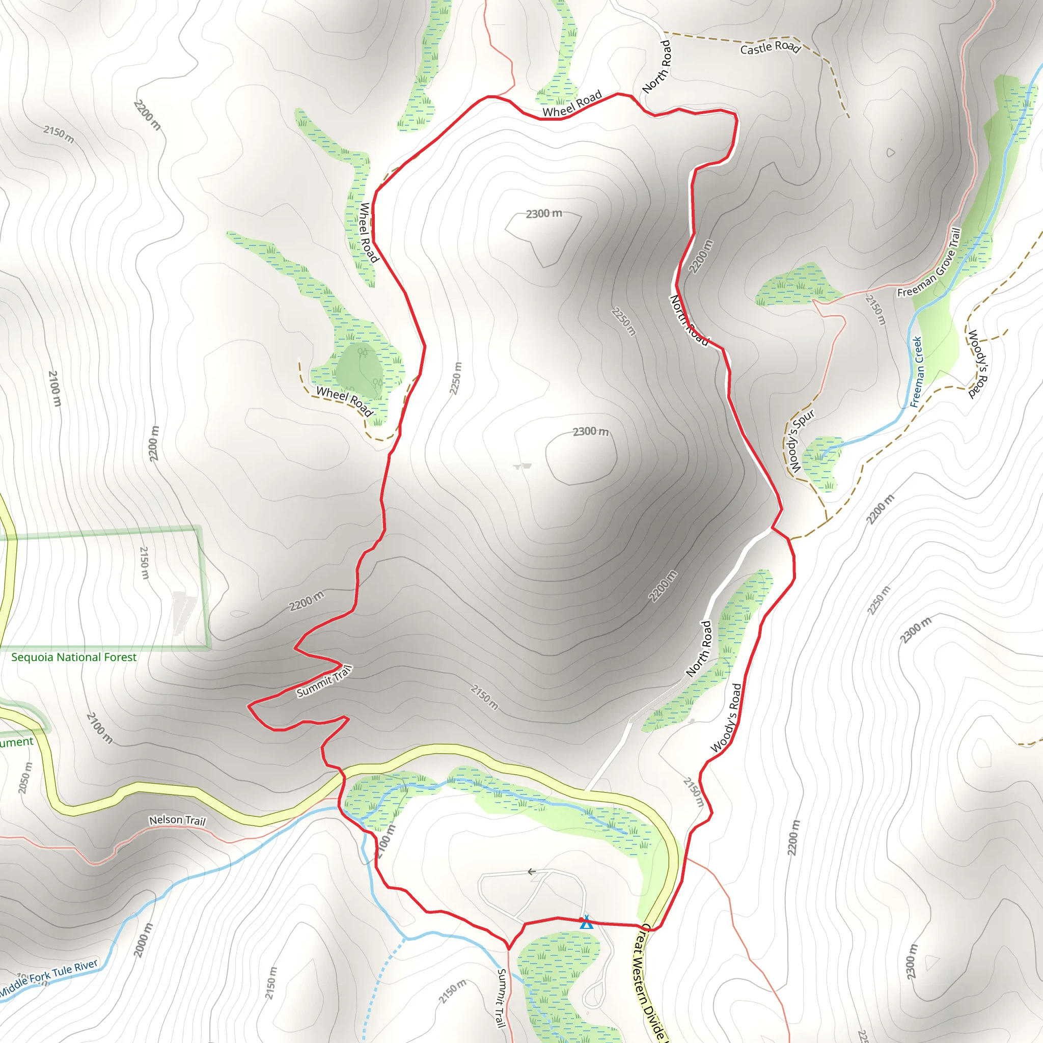 Quaking Aspen North Loop mobile static map