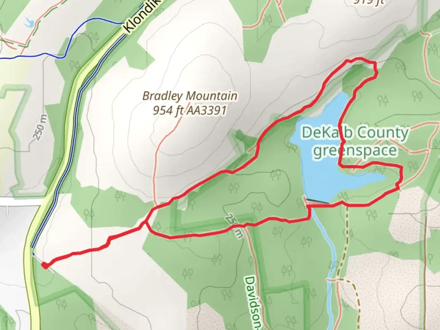 An image depicting the trail Mountain View Loop Trail and its surrounding area.