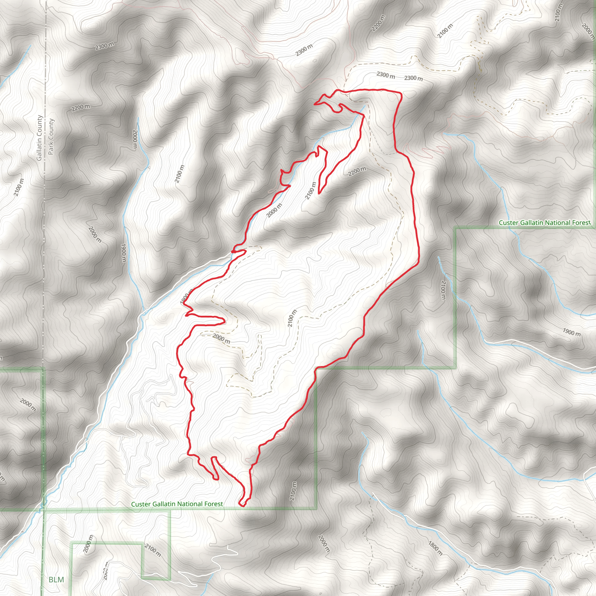 Jackson Creek Trail mobile static map