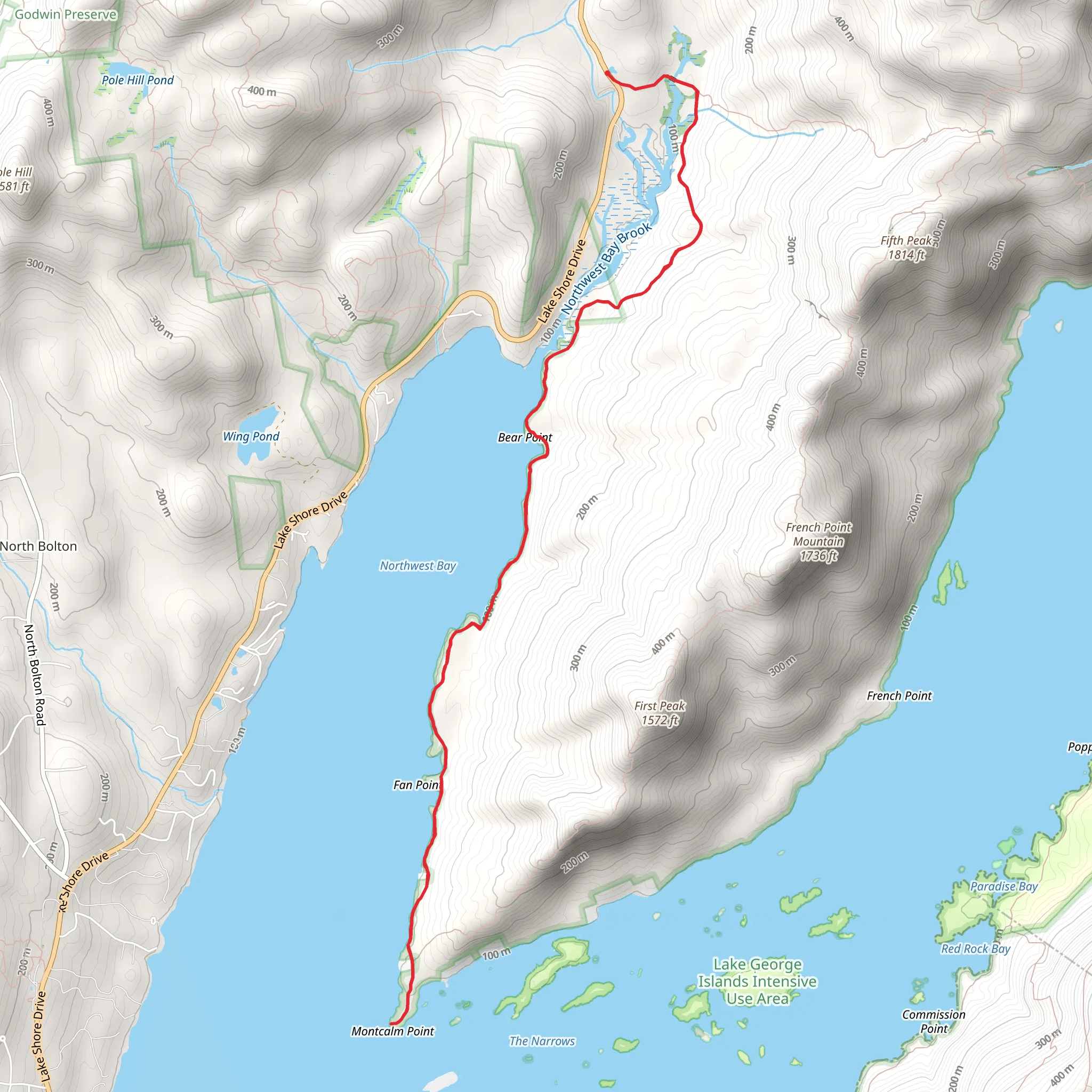Northwest Bay Trail mobile static map