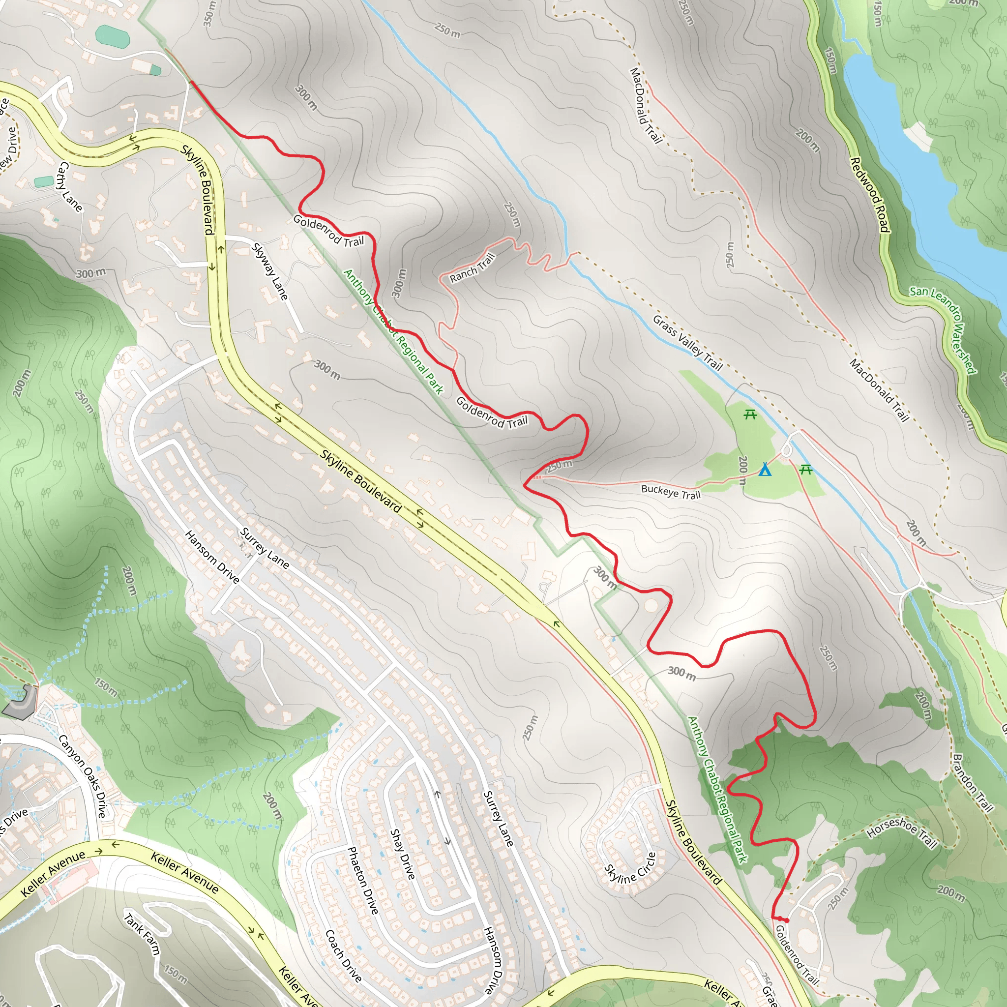 Goldenrod Trail mobile static map