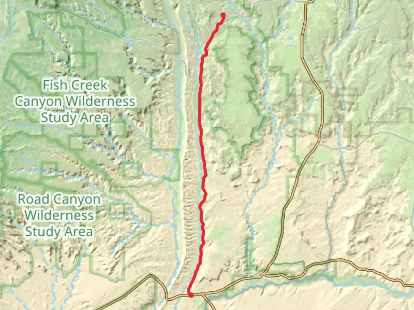 An image depicting the trail Lower Butler Wash Road Walk and its surrounding area.