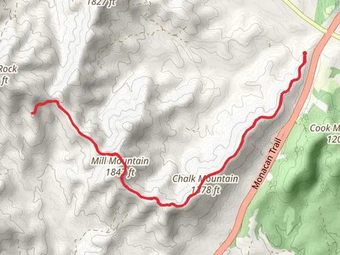 Chalk Mountain and Mill Mountain via Chalk Mountain Trail