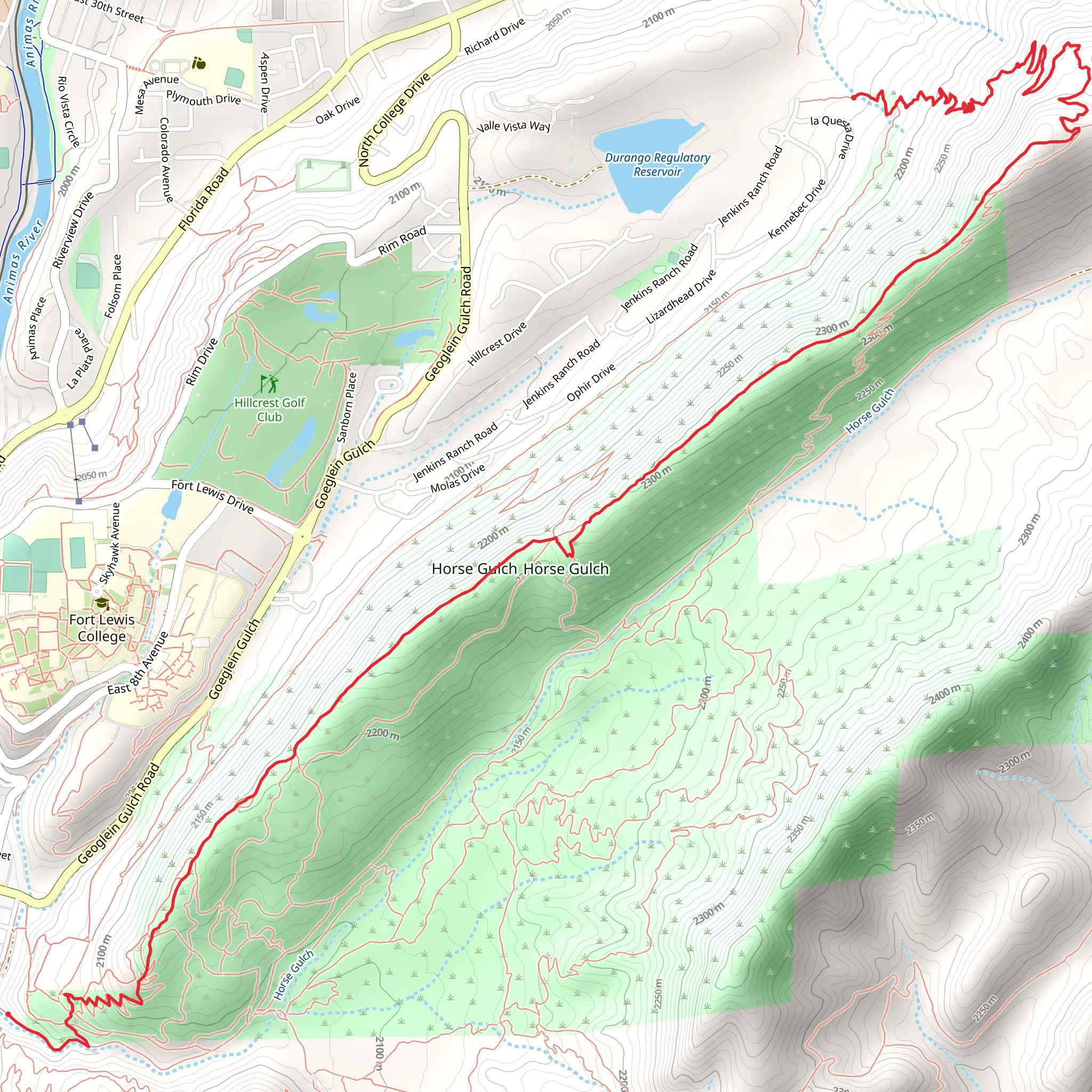 Skyline Trail and Hyper-Extended Ridge Trail mobile static map