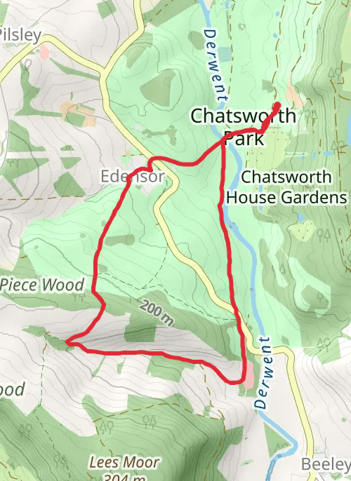 Derbyshire Dales Walking mobile static map
