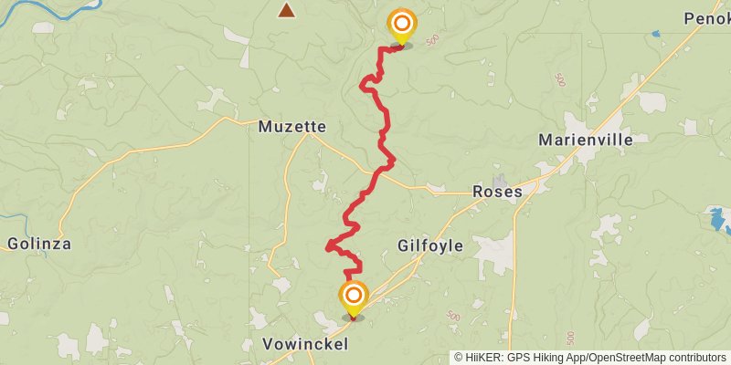 North Country Trail - Allegheny National Forest Section stage 9 Map