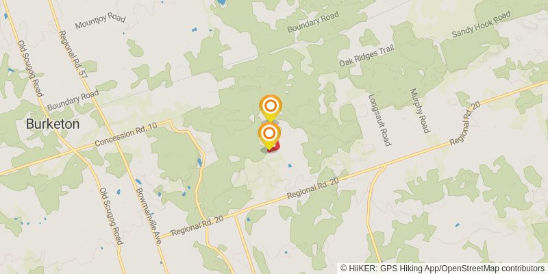 Oak Ridges Trail alt 2 Map