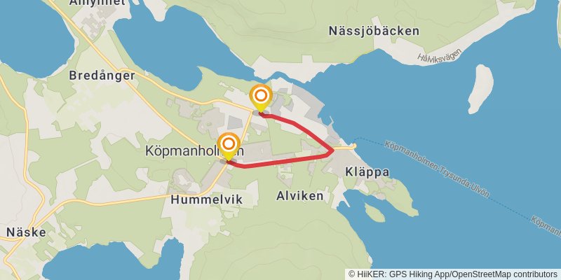 The High Coast Trail alt 6 Map