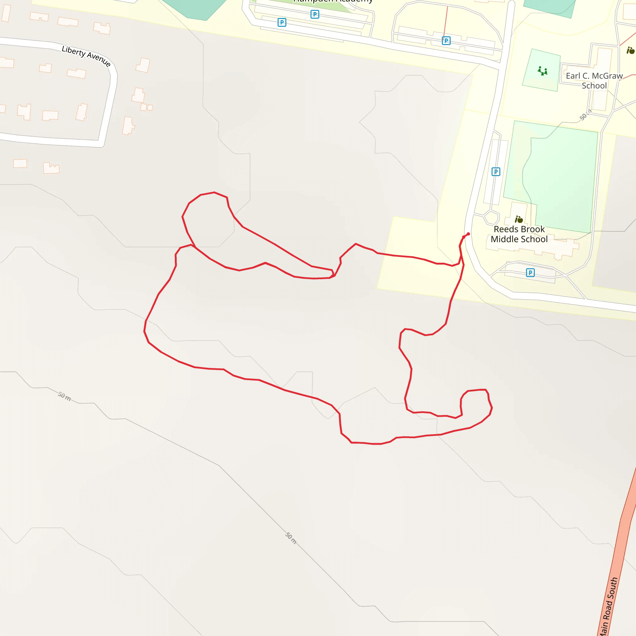 Locust Grove Cemetery Loop mobile static map