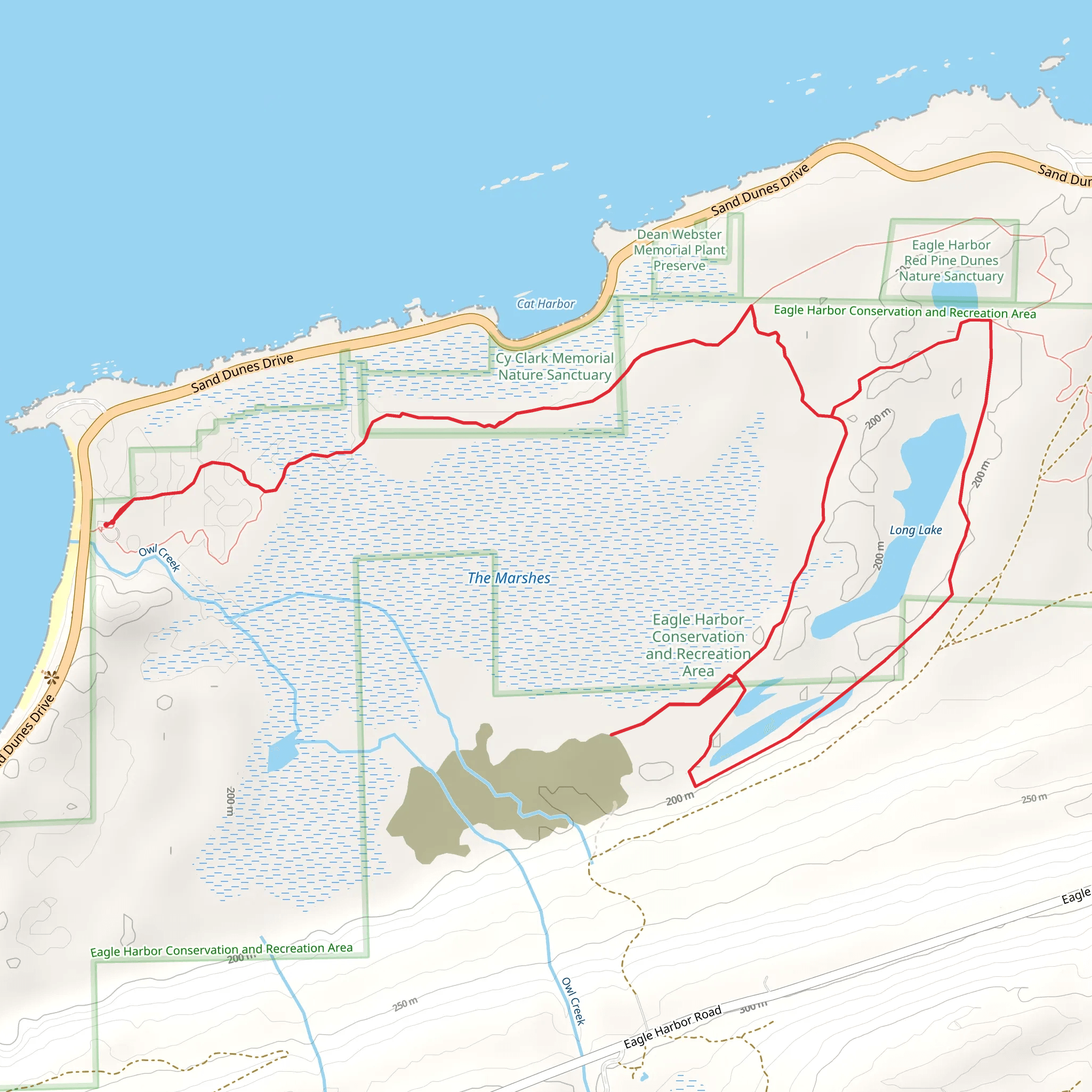 Long Lake Loop mobile static map