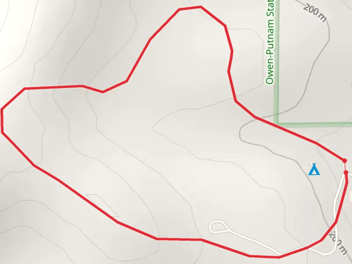 An image depicting the trail Poplar Top Loop Trail and its surrounding area.