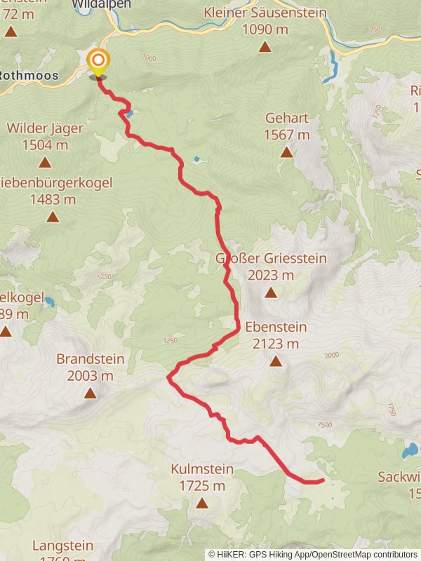 Sonnschienalm von Wildalpen mobile static map