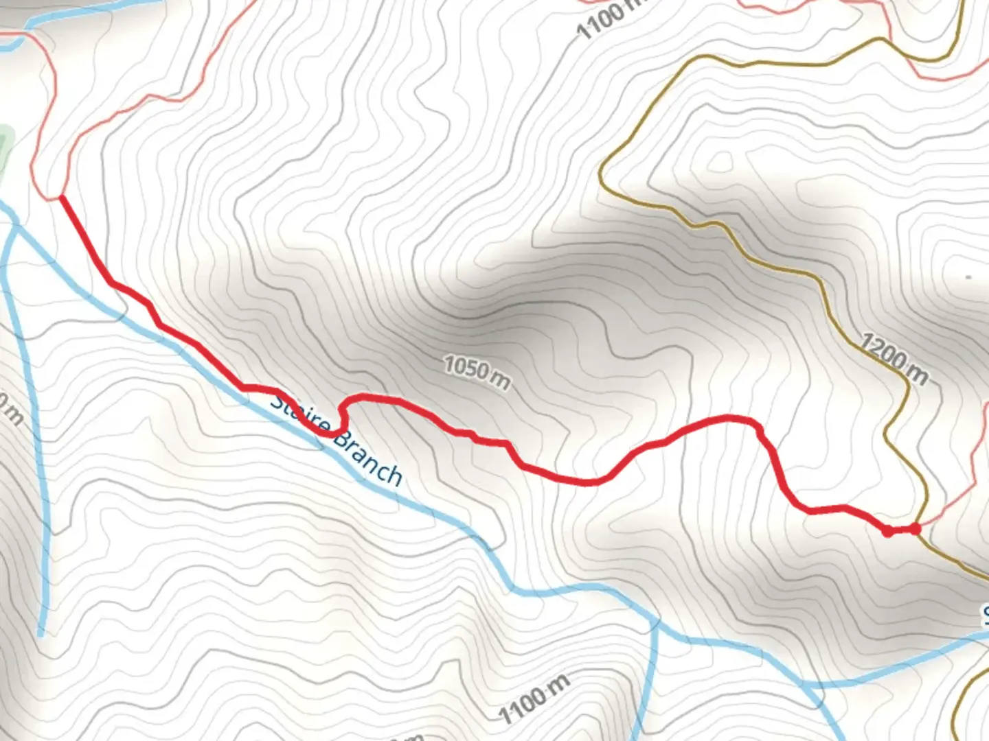An image depicting the trail Stair Creek Trail and its surrounding area.