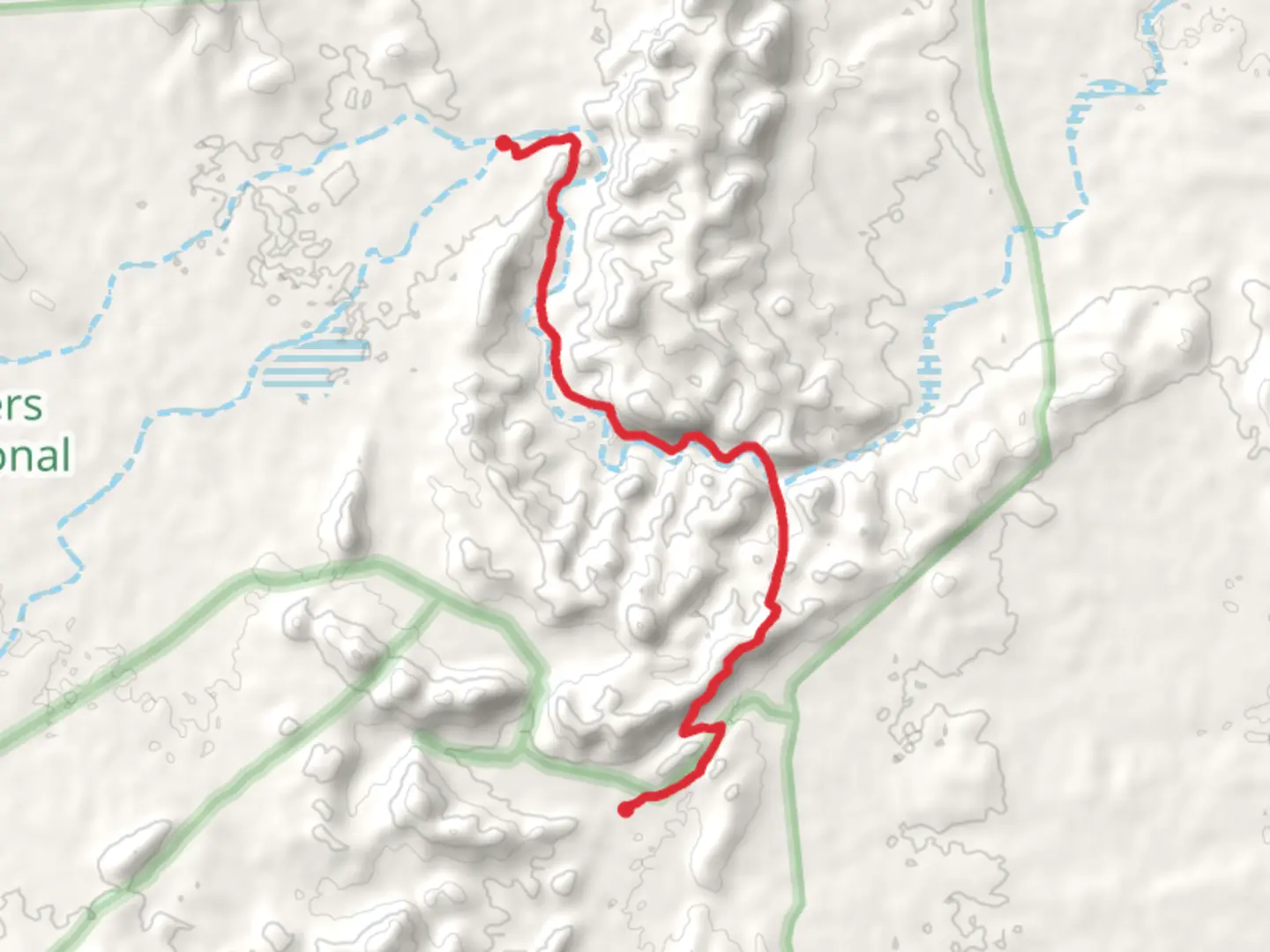An image depicting the trail Wilkawillina Gorge Walk and its surrounding area.