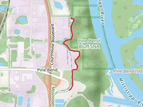 Mississippi River Short Trail from Clark Road