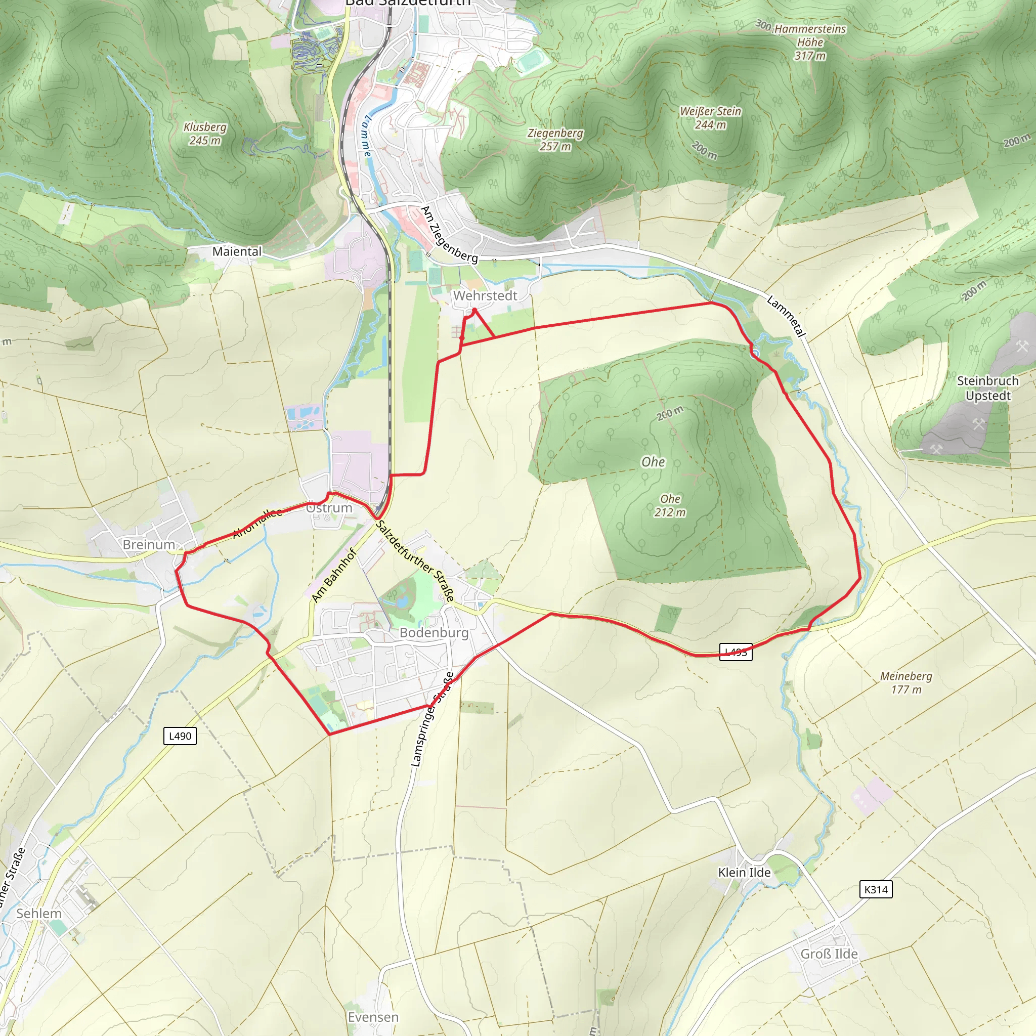 Sandbrink Loop mobile static map