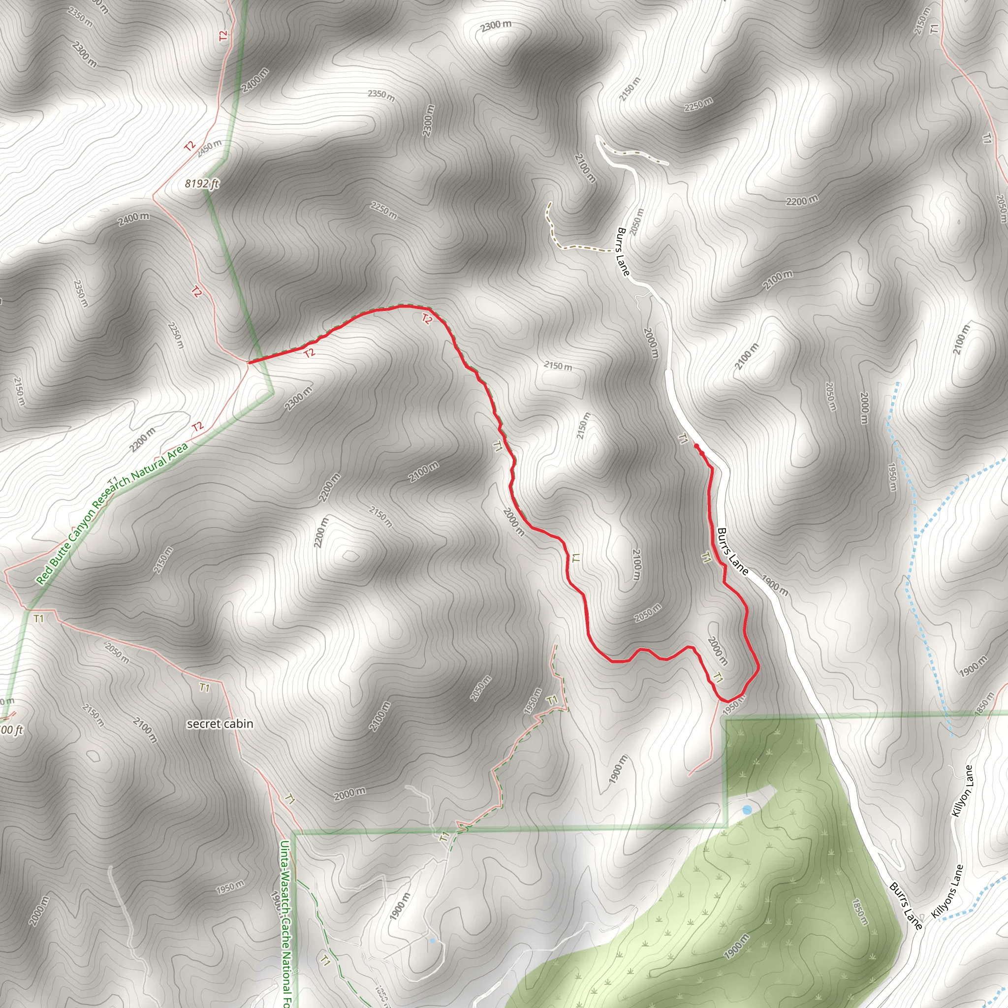 Old Mine Road Trail mobile static map