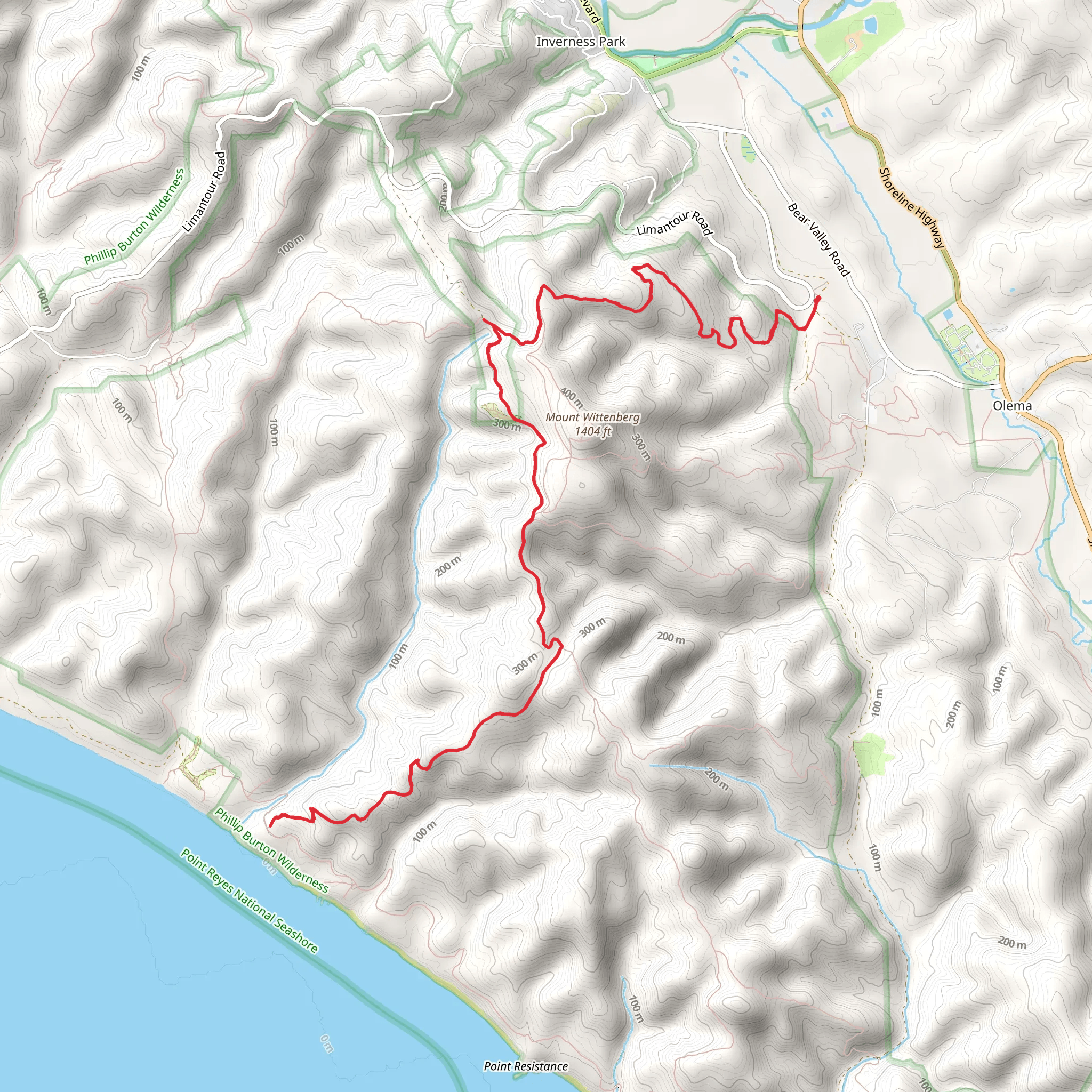 Wittenberg Summit - Sky Trail mobile static map