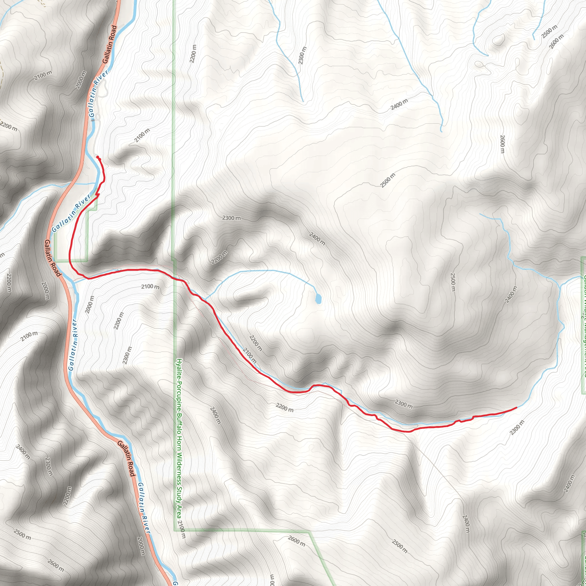 Elk Horn Trail mobile static map