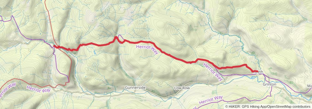 Coast to Coast Walk stage 10 Map