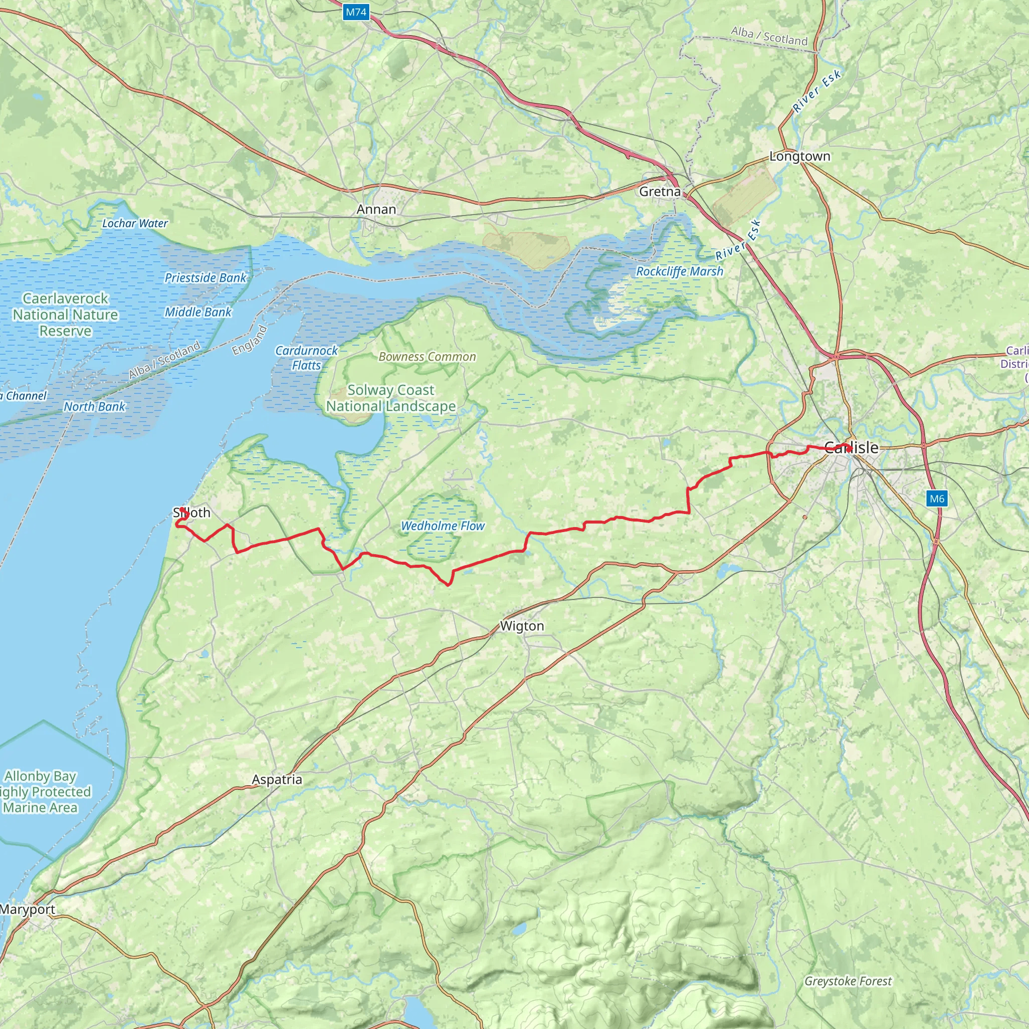 Miller's Way from Carlisle mobile static map