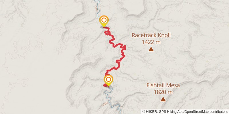 Hayduke Trail stage 66 Map