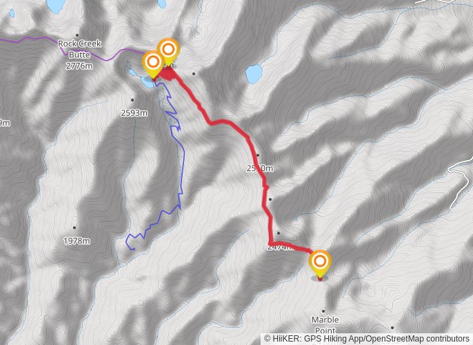 Twin Lakes #1 mobile static map