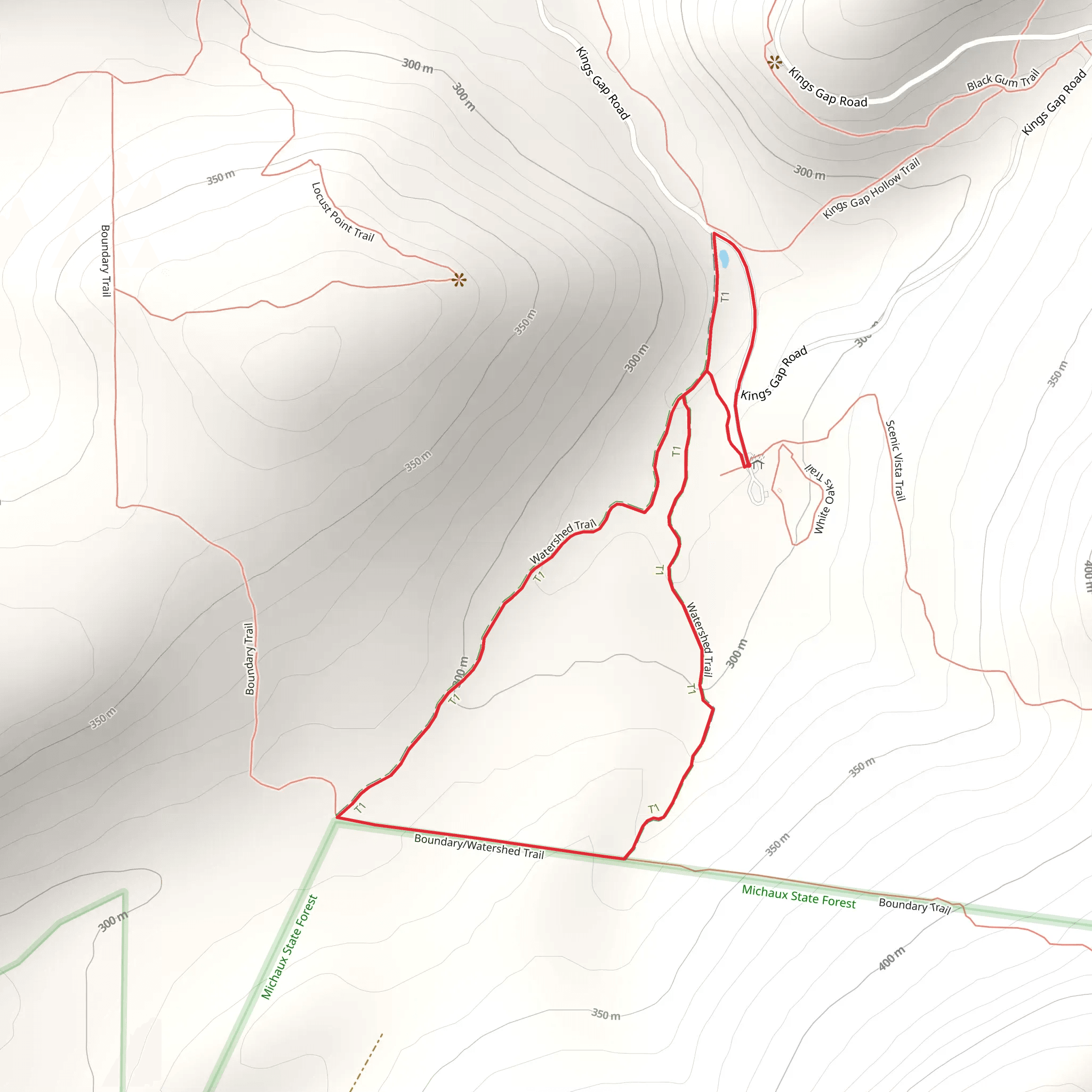 Watershed Trail mobile static map