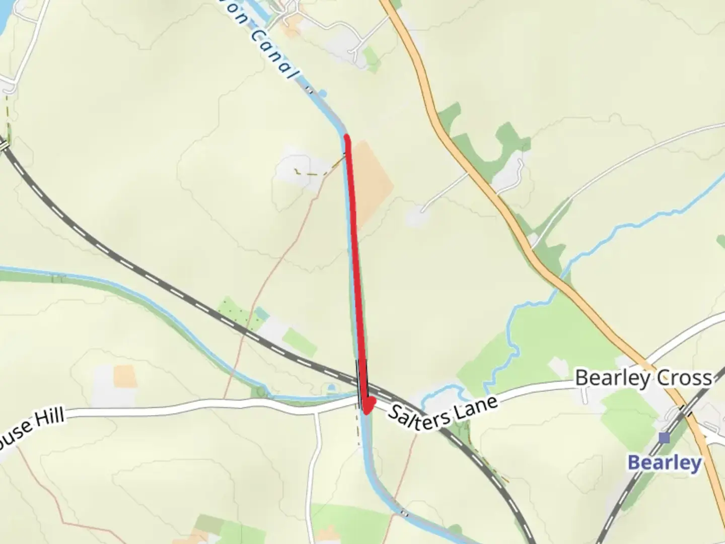 An image depicting the trail Stratford Upon Avon Canal Short Walk and its surrounding area.