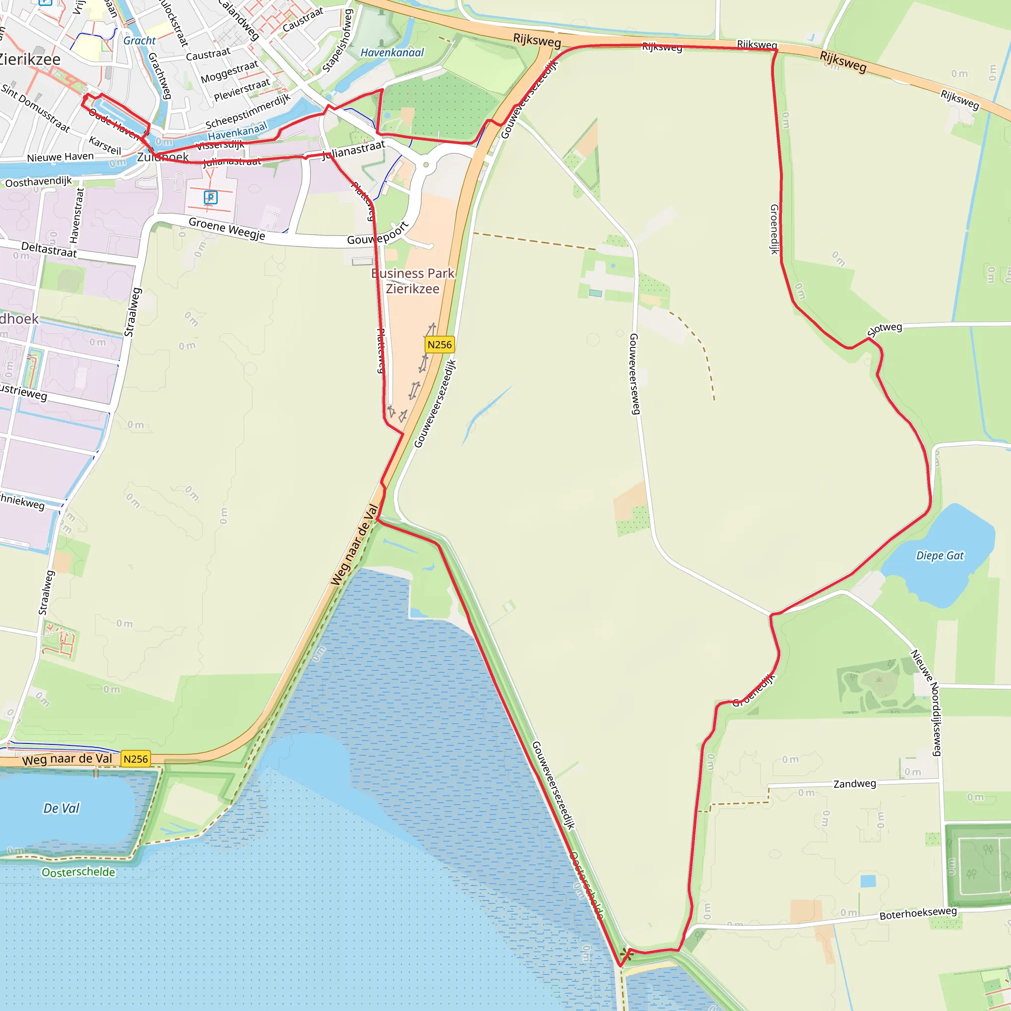 Oude Haven, Havenkanaal and Diepe Gat Loop mobile static map