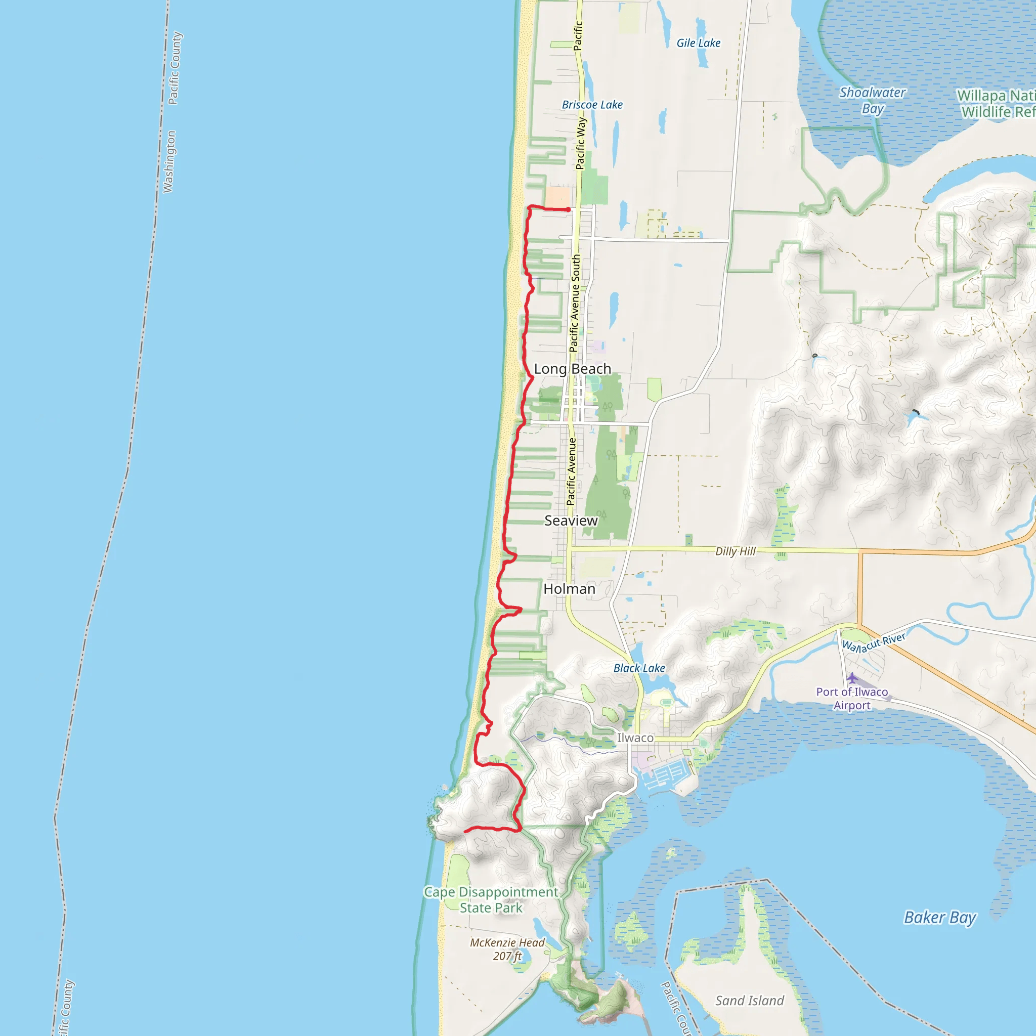 Walk to North Head Lighthouse mobile static map