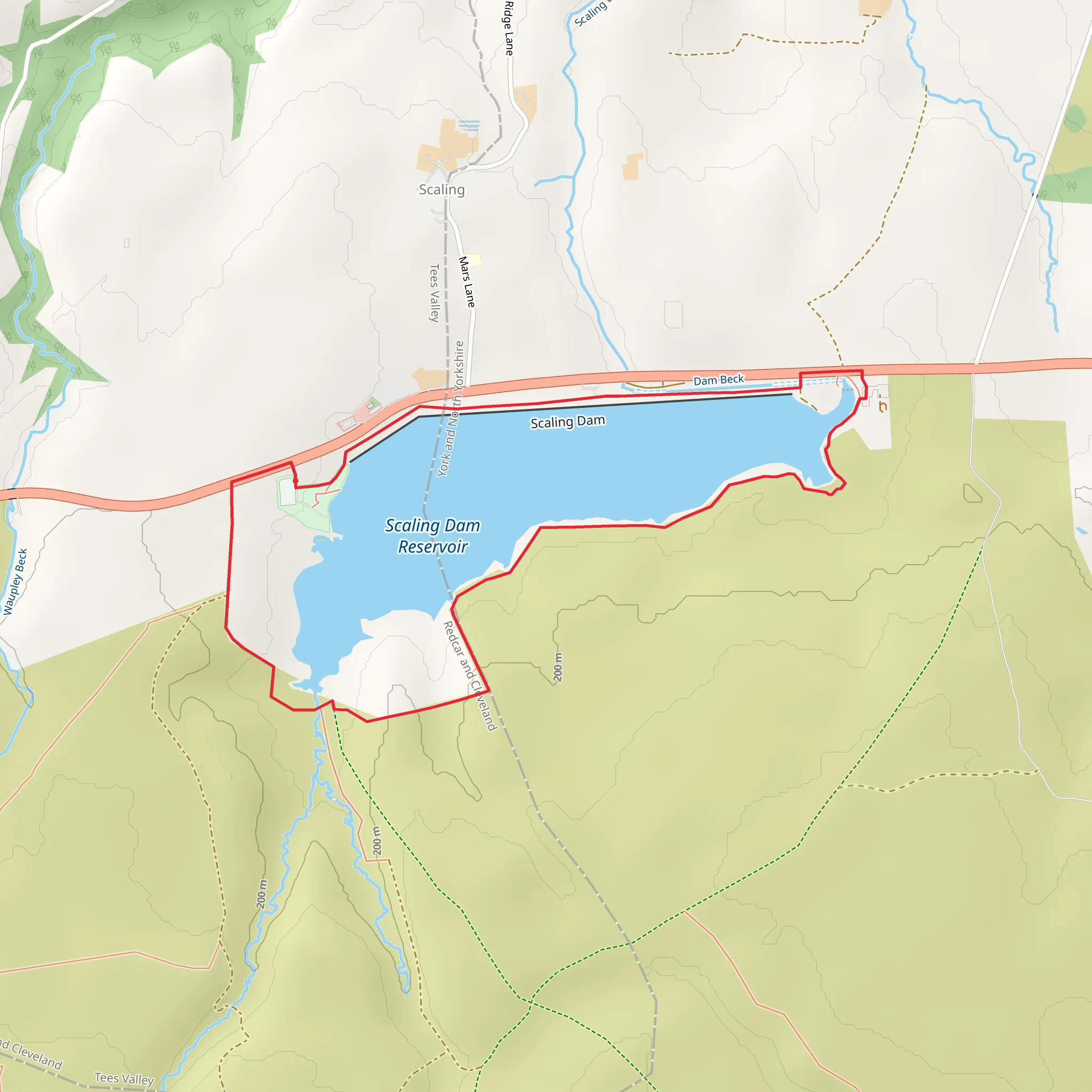 Scaling Dam Loop mobile static map