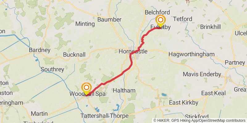 Middleton in Teesdale to Harwich Walk stage 23 Map