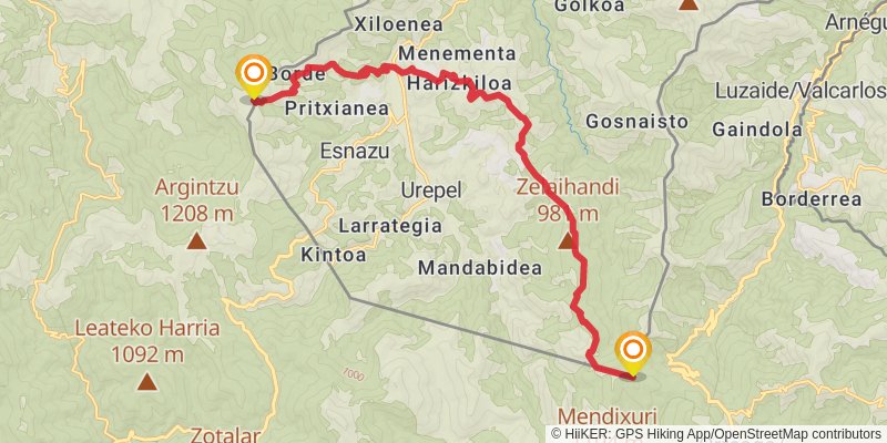Haute Randonnée Pyrénéenne stage 5 Map