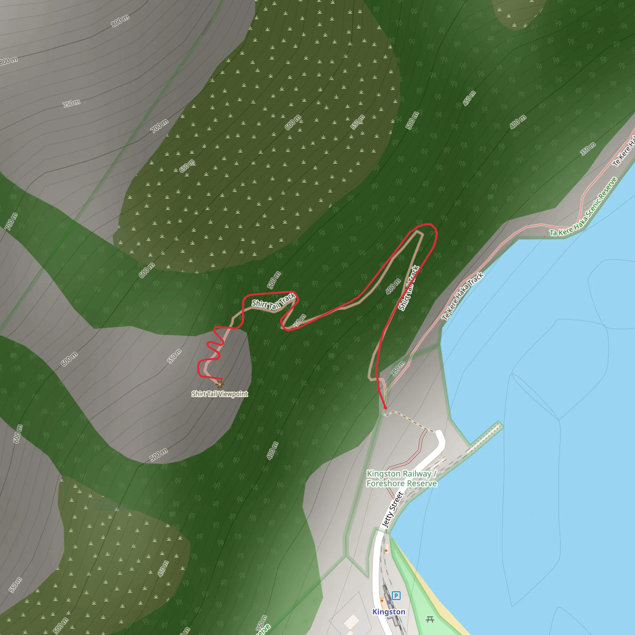 Shirt Tail Track mobile static map