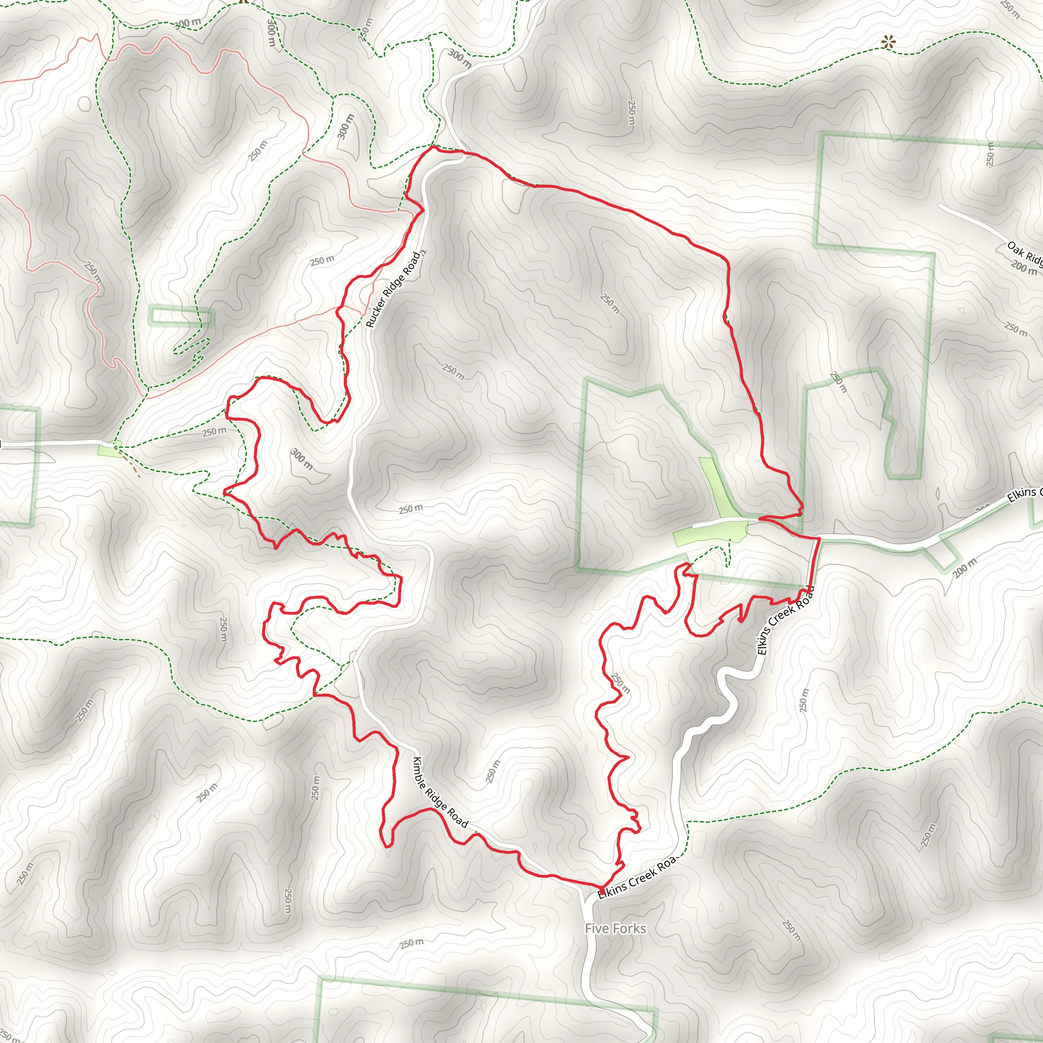 Kimble Loop Trail mobile static map