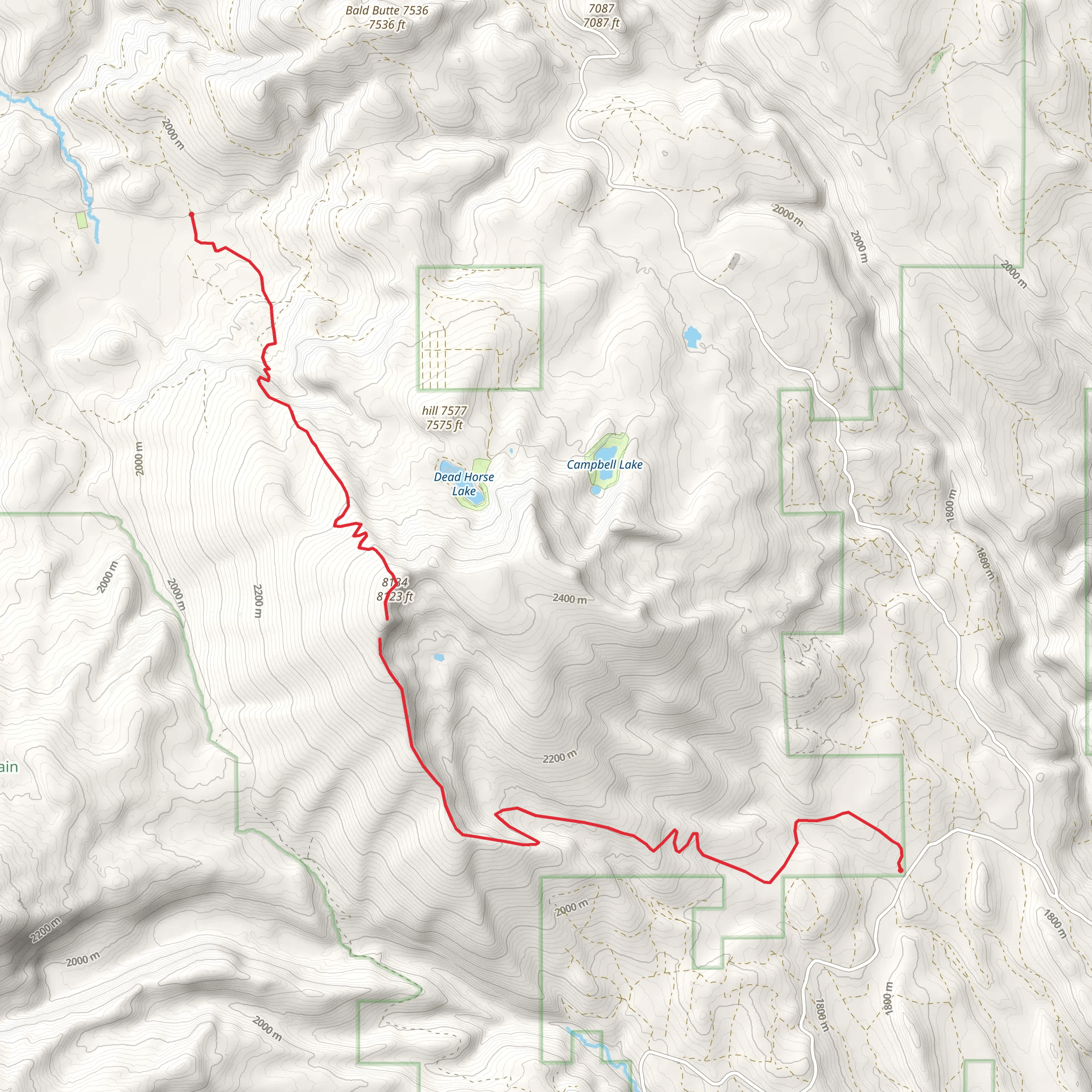 Dead Horse Rim Trail mobile static map