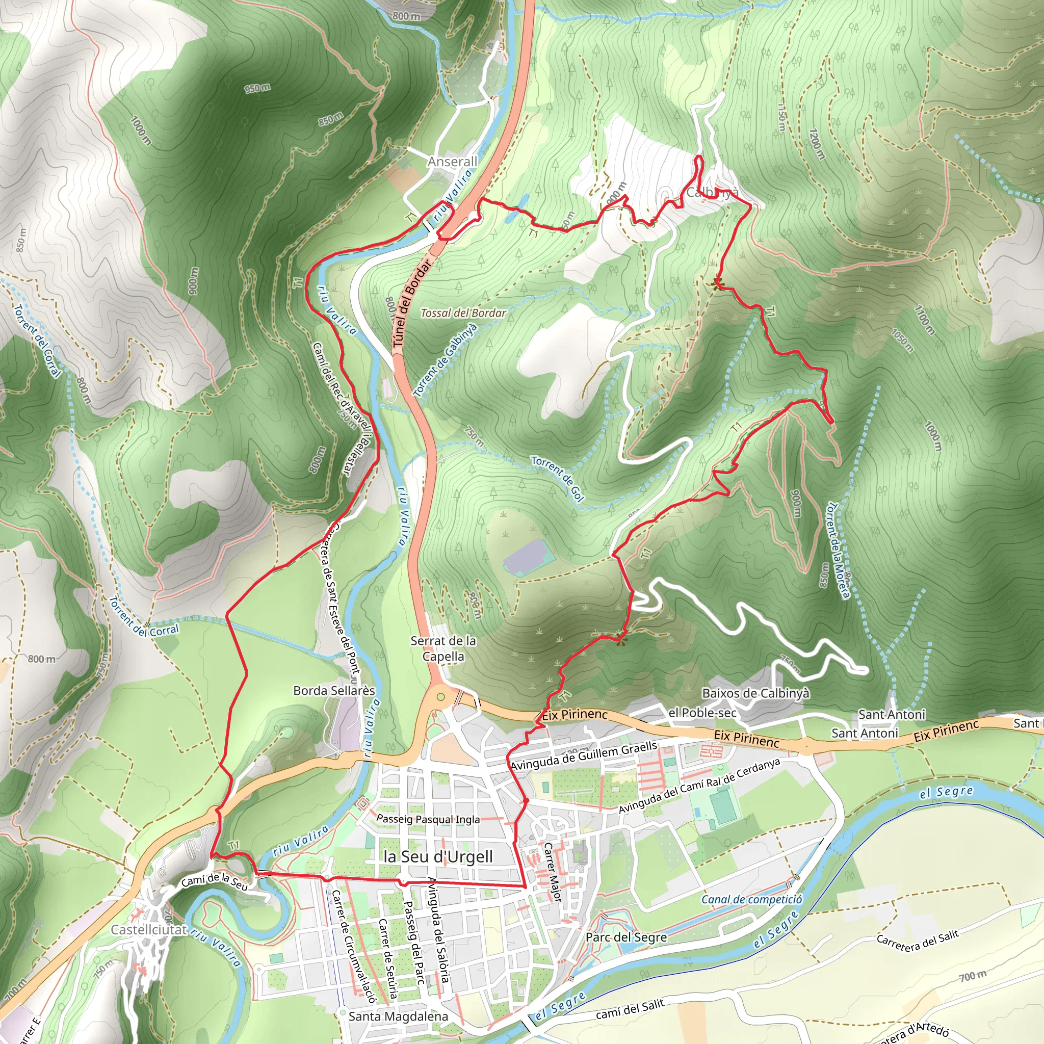 La Seu d'Urgell PR C 62 mobile static map