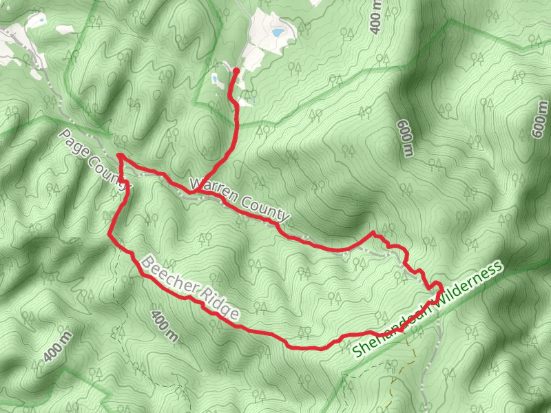 Overall Run and Beecher Ridge Loop Trail